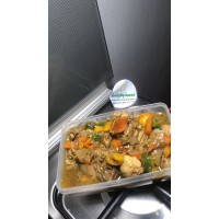 Chicken in  curry sauce